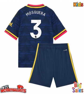 Arsenal Cristhian Mosquera #3 Replica Away Stadium Kit for Kids 2026-27 Short Sleeve (+ pants)